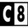 |FR| C8 H.265 logo